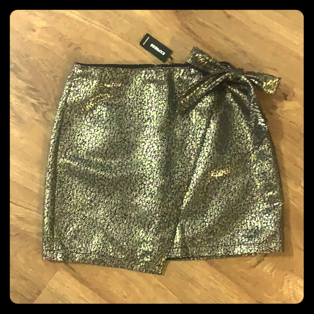 Express Metallic Skirt
